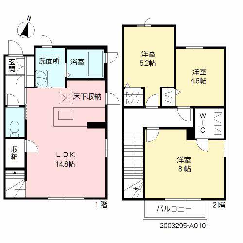 シャーメゾン学園通(3LDK/1階)の間取り写真
