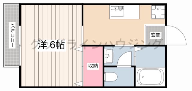 シングルハイツRAN(1K/1階)の間取り写真