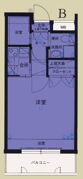 エステート・モア・平尾パージュ(1K/3階)の間取り写真