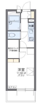 レオパレス御幣島東(1K/4階)の間取り写真