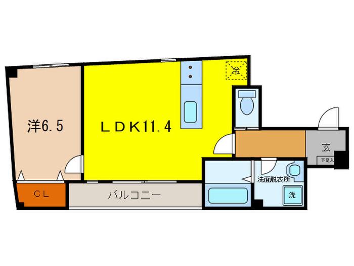 RICマンションII(1LDK/2階)の間取り写真