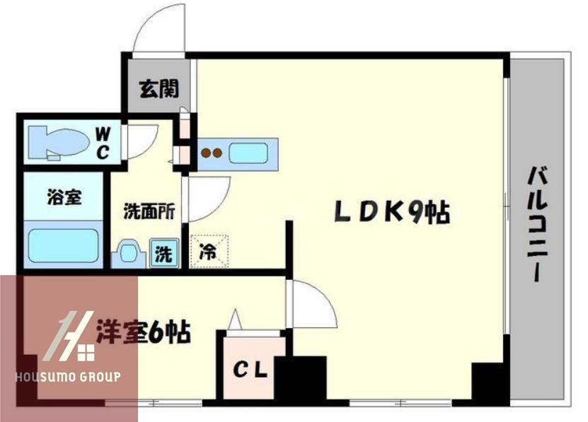 新大阪スターハイツ(1LDK/2階)の間取り写真