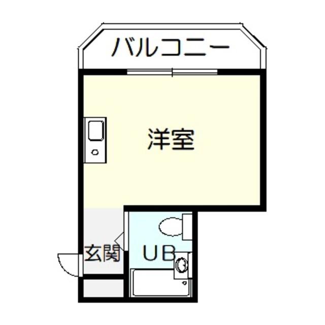 リバーフロントKS(ワンルーム/3階)の間取り写真