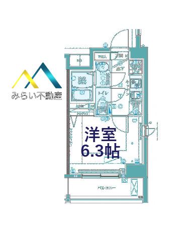 クレイシア西横浜(1K/10階)の間取り写真