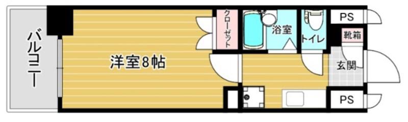 リファレンスイーストパーク(1K/9階)の間取り写真