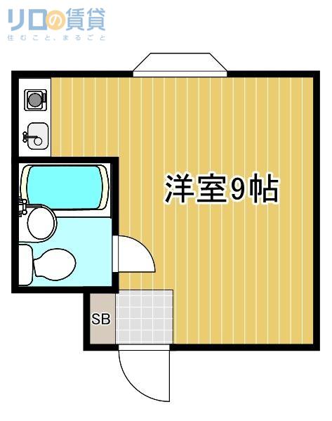 コスモハウス瑞光(ワンルーム/3階)の間取り写真