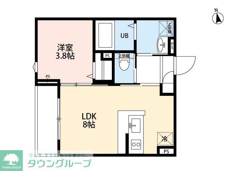 ROBOT HOME 三郷(1LDK/2階)の間取り写真