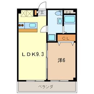 フローレス10番館(1LDK/1階)の間取り写真