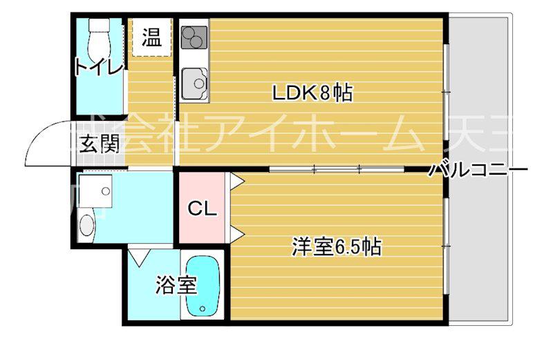 ヴィーブル中野(1LDK/2階)の間取り写真