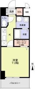 御器所ウエスト(1K/2階)の間取り写真