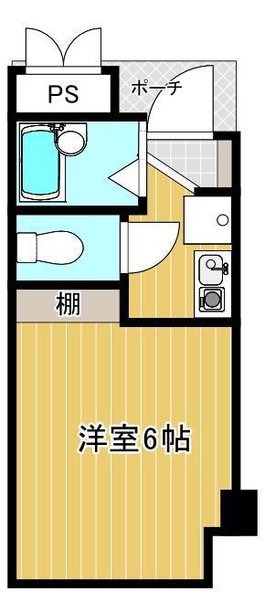 UCARPO(1K/1階)の間取り写真
