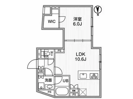 ALTERNA祐天寺オルタナ祐天寺(1LDK/3階)の間取り写真