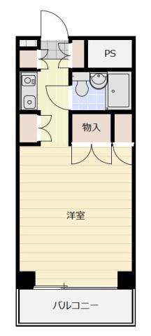 プラネットパーク牛田旭(1K/4階)の間取り写真