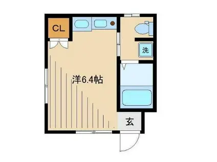 メゾン・ド・北新宿(ワンルーム/1階)の間取り写真