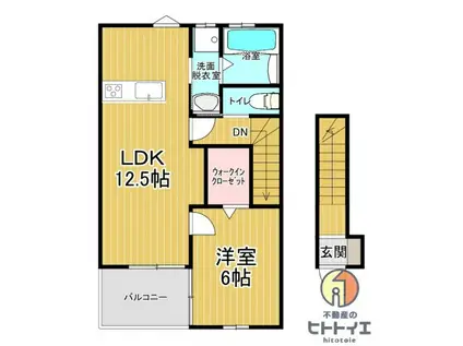 オラス本山(1LDK/2階)の間取り写真