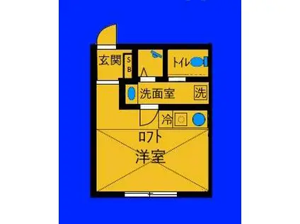 フェリーチェ上反町(ワンルーム/1階)の間取り写真