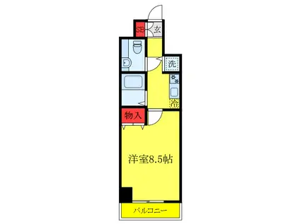 メゾン・ド・ヴィレ本駒込(1K/6階)の間取り写真