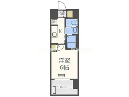 エステムコート梅田茶屋町IIIネクスタ(1K/10階)の間取り写真