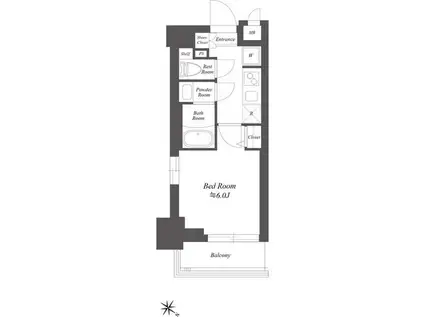 SS.FLAT北品川(1K/5階)の間取り写真
