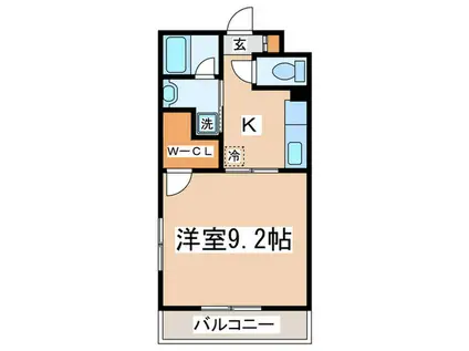 PARFAIT INOUE(1K/2階)の間取り写真