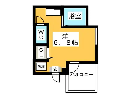 チェルシーハイツ大塚(ワンルーム/2階)の間取り写真