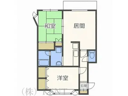 エトワール伏古(2LDK/2階)の間取り写真