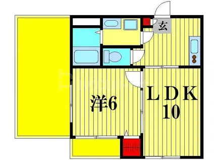 コンフォート(1LDK/5階)の間取り写真