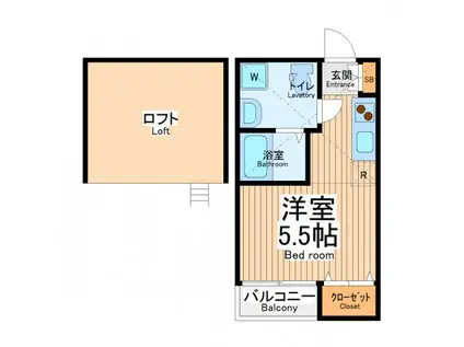 カフェ レスト(ワンルーム/1階)の間取り写真