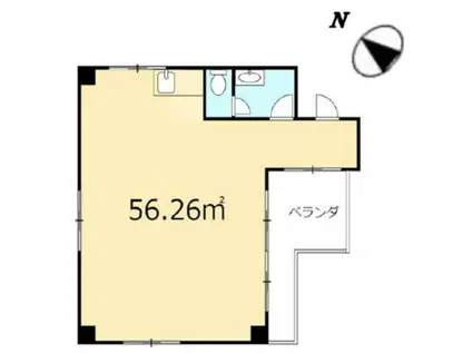 セ・ル・メゾン・コダマ(ワンルーム/2階)の間取り写真