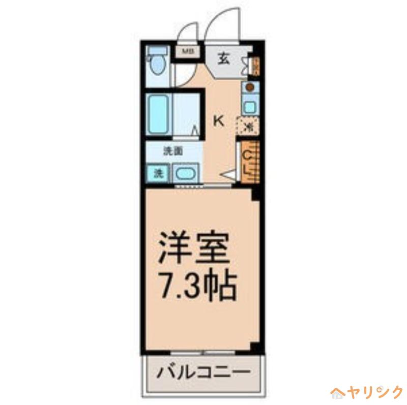 SUNSTATE竜ノ口(1K/3階)の間取り写真