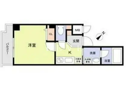 フェリシア文京(1K/5階)の間取り写真