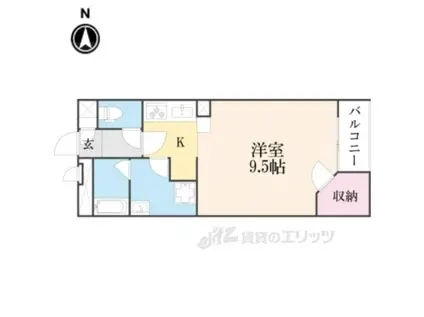 レオネクストシャローム(1K/1階)の間取り写真