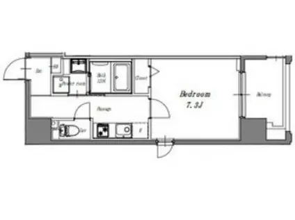 LIBERTA CARINO(1K/6階)の間取り写真