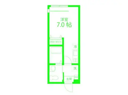 ハーミットクラブハウス 野毛山公園(ワンルーム/1階)の間取り写真