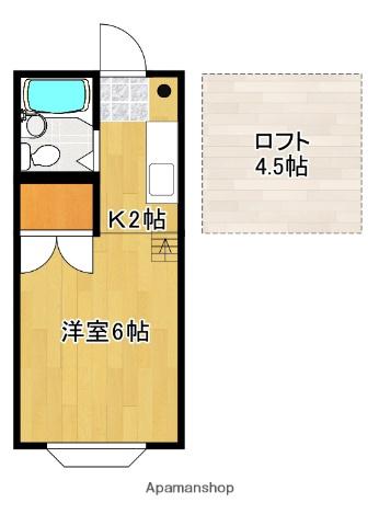 MY SPACE KOFU A(1K/1階)の間取り写真