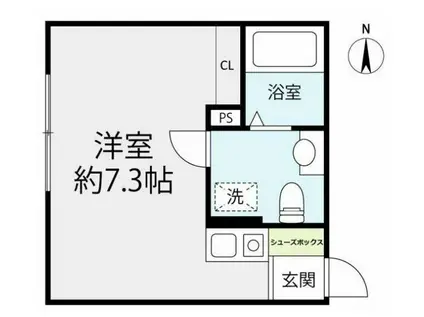 MAHALO RESIDENCE 東四つ木(ワンルーム/3階)の間取り写真