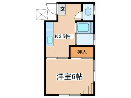 光荘(1K/1階)の間取り写真