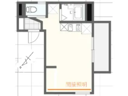 シティークレスト船橋(ワンルーム/6階)の間取り写真