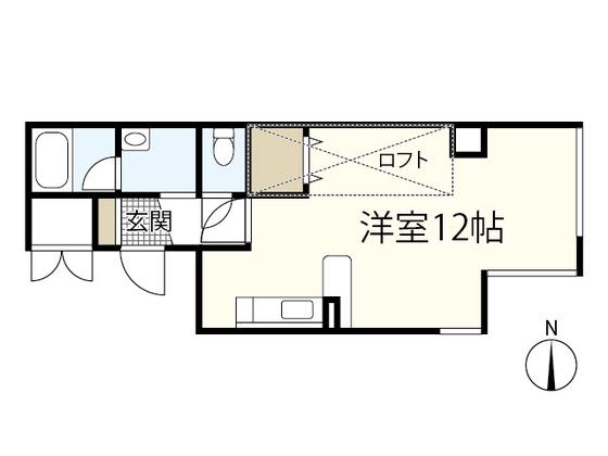 鉄砲町原田ビル(ワンルーム/9階)の間取り写真