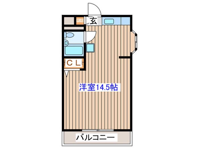 サンライズ志波町(ワンルーム/4階)の間取り写真