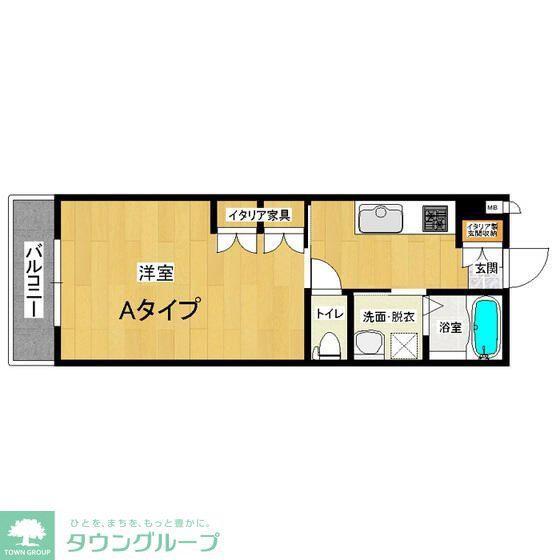 グラシアス(3DK/2階)の間取り写真