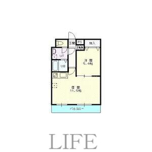 リバティ南郷17(1LDK/3階)の間取り写真