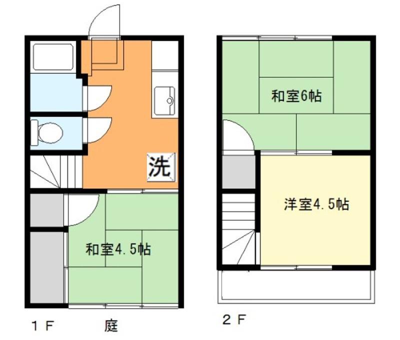 十字屋コーポ(3K/1階)の間取り写真