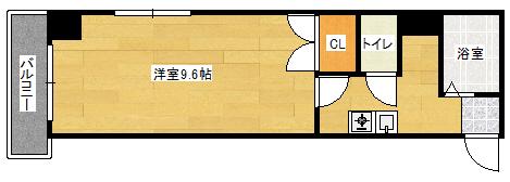 メゾン十日市(1K/5階)の間取り写真