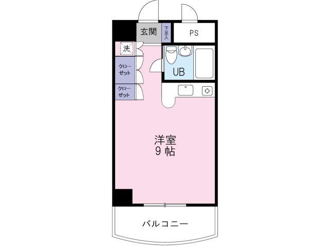 ハヤシビル(ワンルーム/7階)の間取り写真