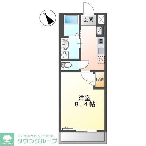 グラン テゾーロ(1K/2階)の間取り写真