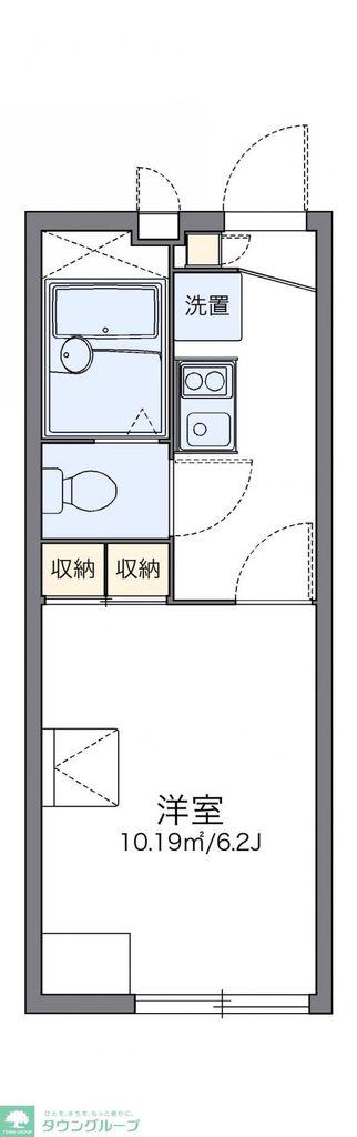 レオパレスソレイユ(1K/1階)の間取り写真
