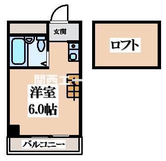 YOUハイム寿II番館(ワンルーム/4階)の間取り写真