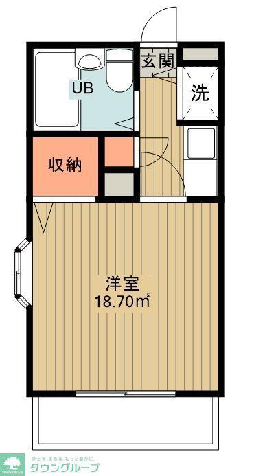 アメニティ・93(1K/3階)の間取り写真