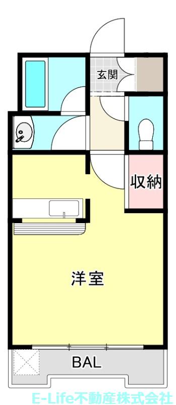 ラフォーレ21番館(1K/5階)の間取り写真